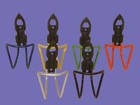 Košík láhve - s plastem - práškově lakován